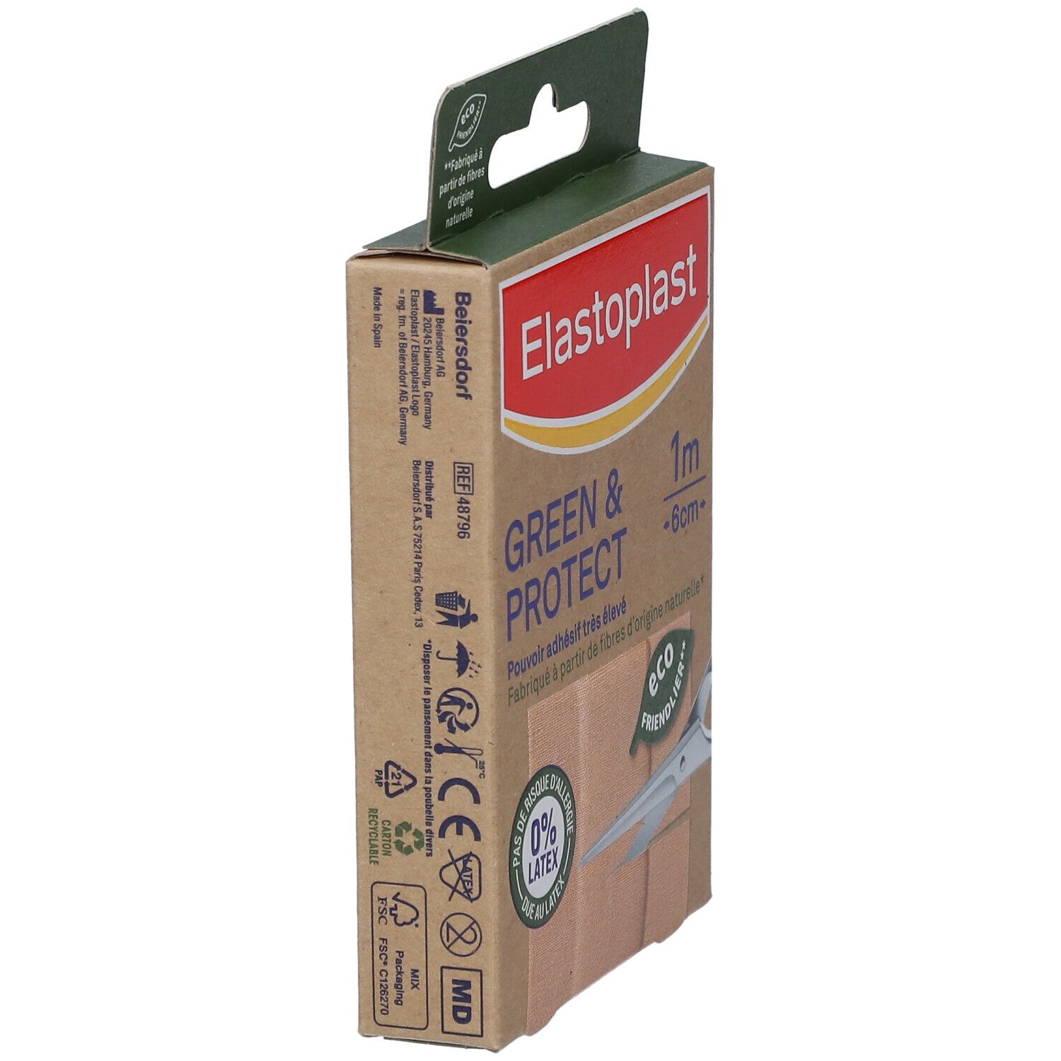 Elastoplast Pansements Green & Protect 10 x 6 cm