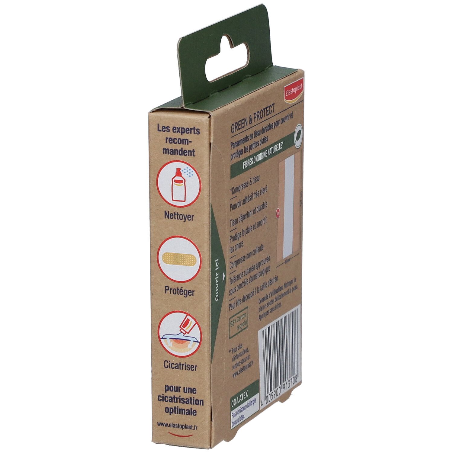 Elastoplast Pansements Green & Protect 10 x 6 cm
