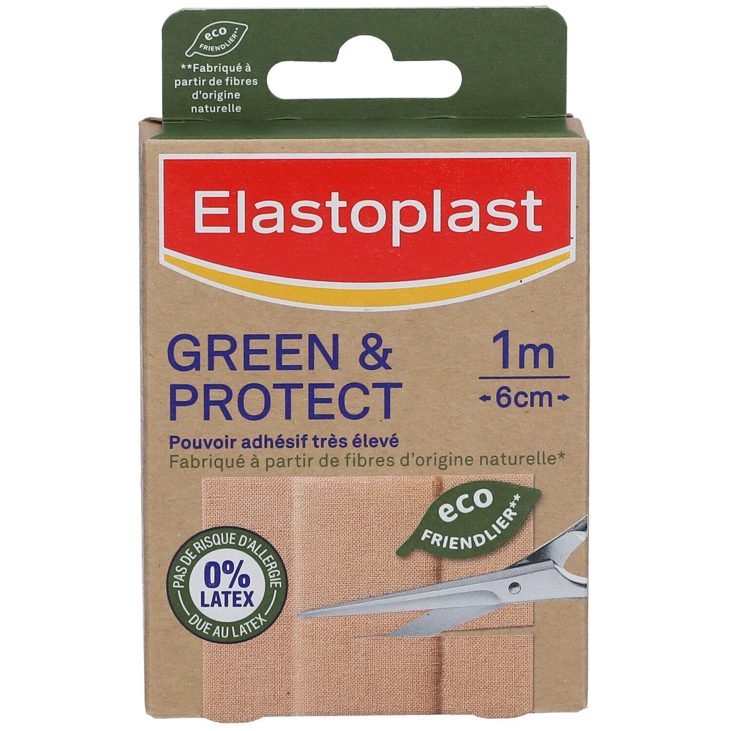 Elastoplast Pansements Green & Protect 10 x 6 cm