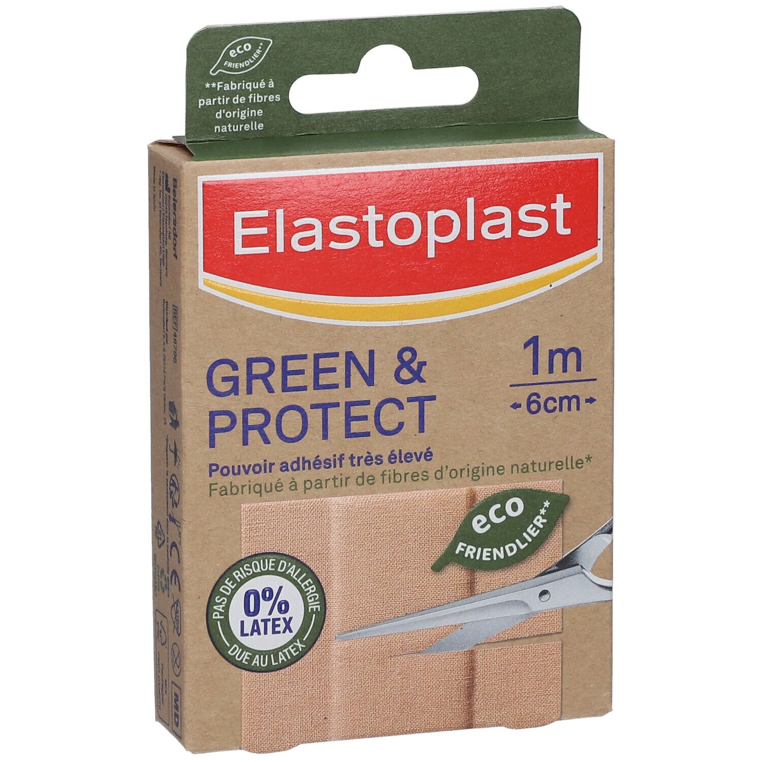 Elastoplast Pansements Green & Protect 10 x 6 cm