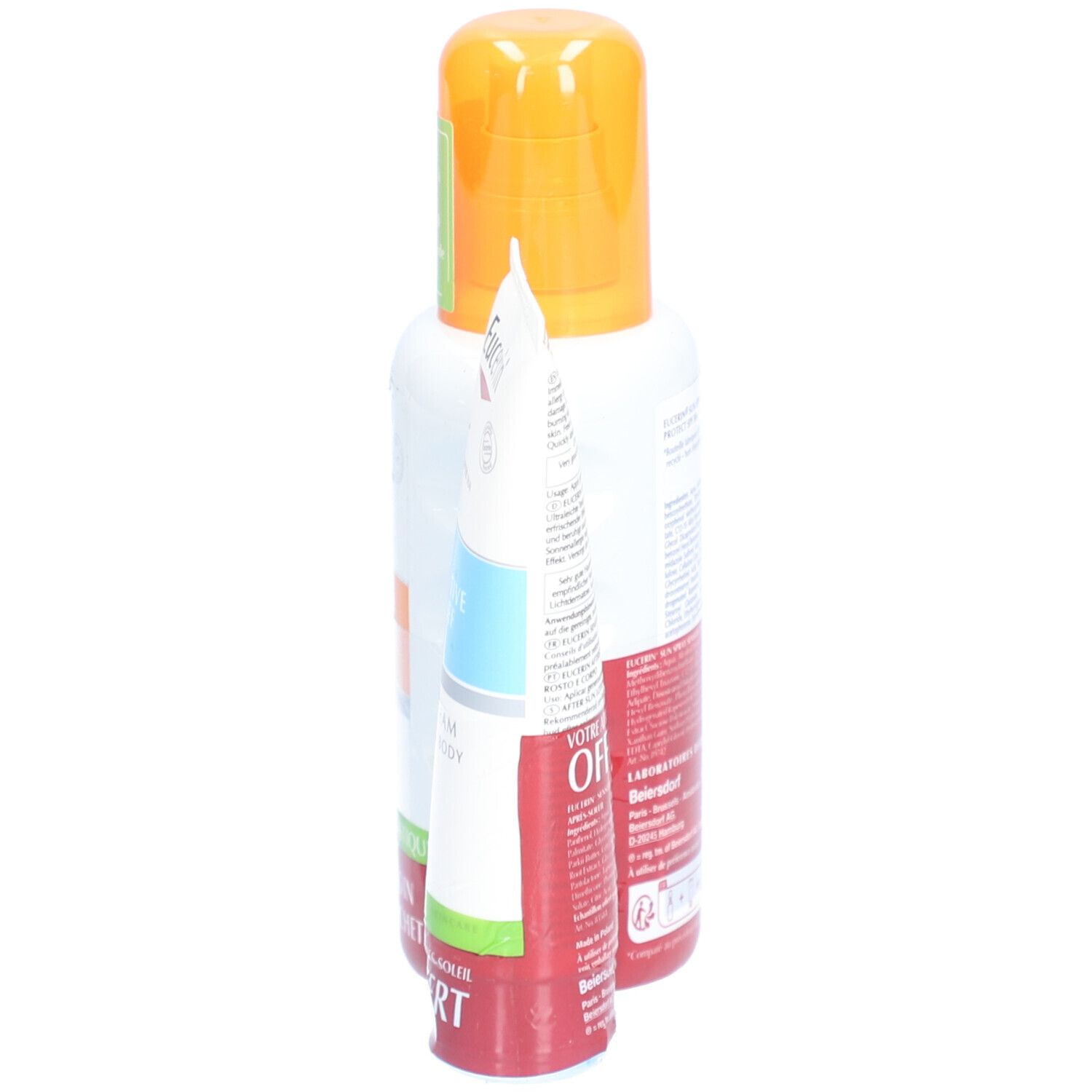 Eucerin® SUN SENSITIVE PROTECT Spray SPF 50+ et SENSITIVE RELIEF Gel-cream