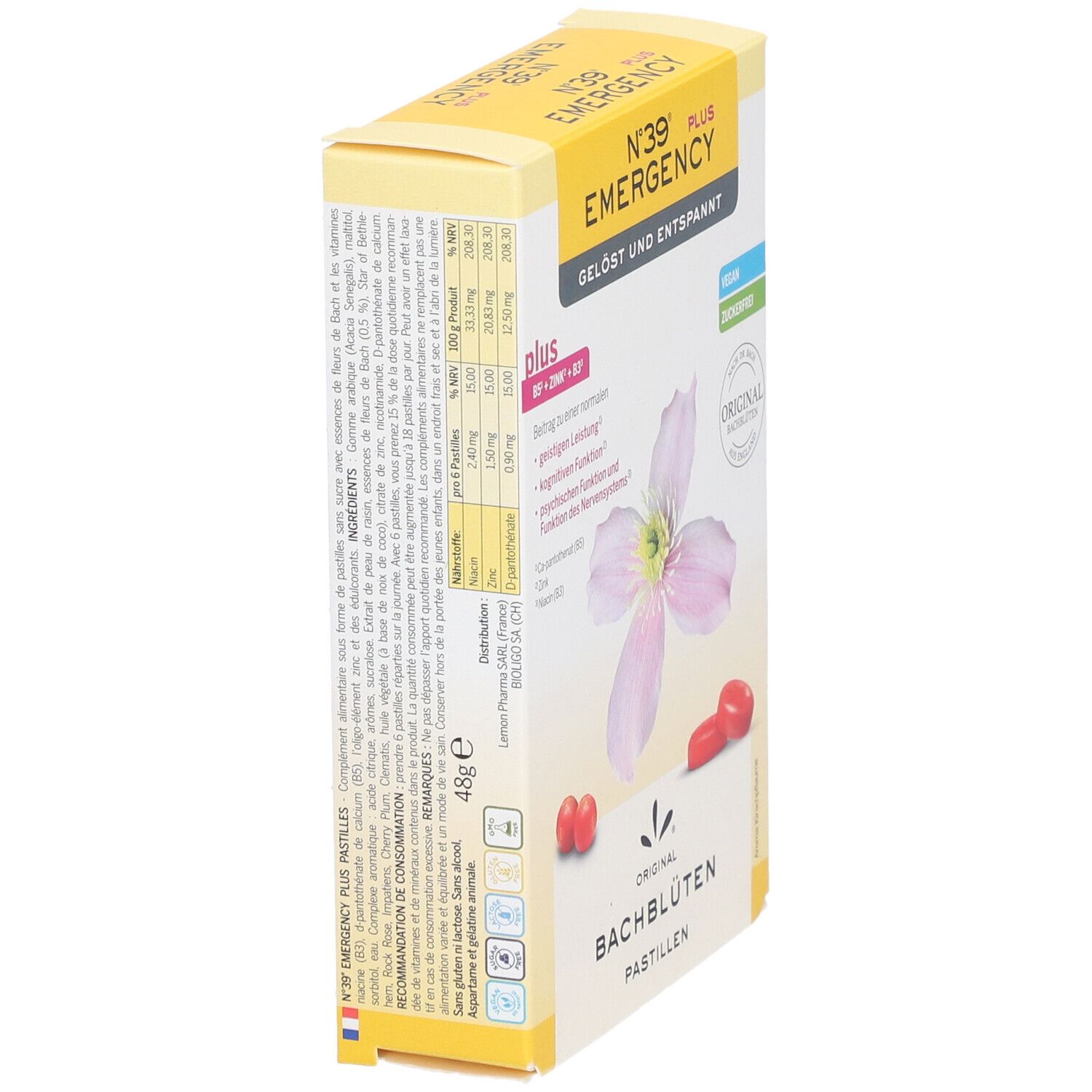 ORIGINAL® Pastilles fleurs de back N°39 Emergency calme et relaxation