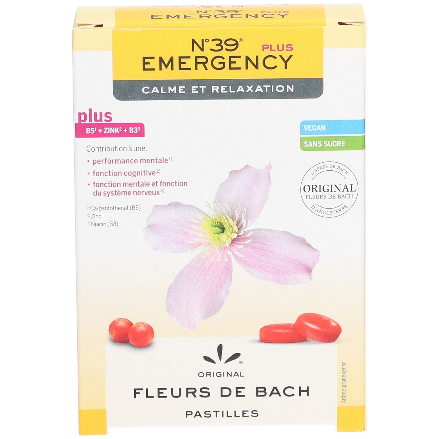 ORIGINAL® Pastilles fleurs de back N°39 Emergency calme et relaxation