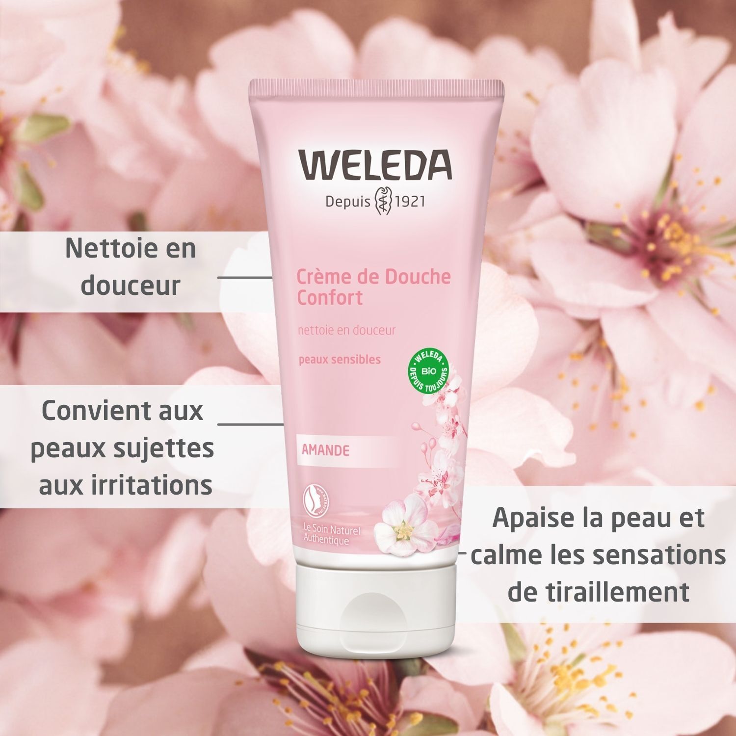 WELEDA Crème de Douche Confort à l'Amande