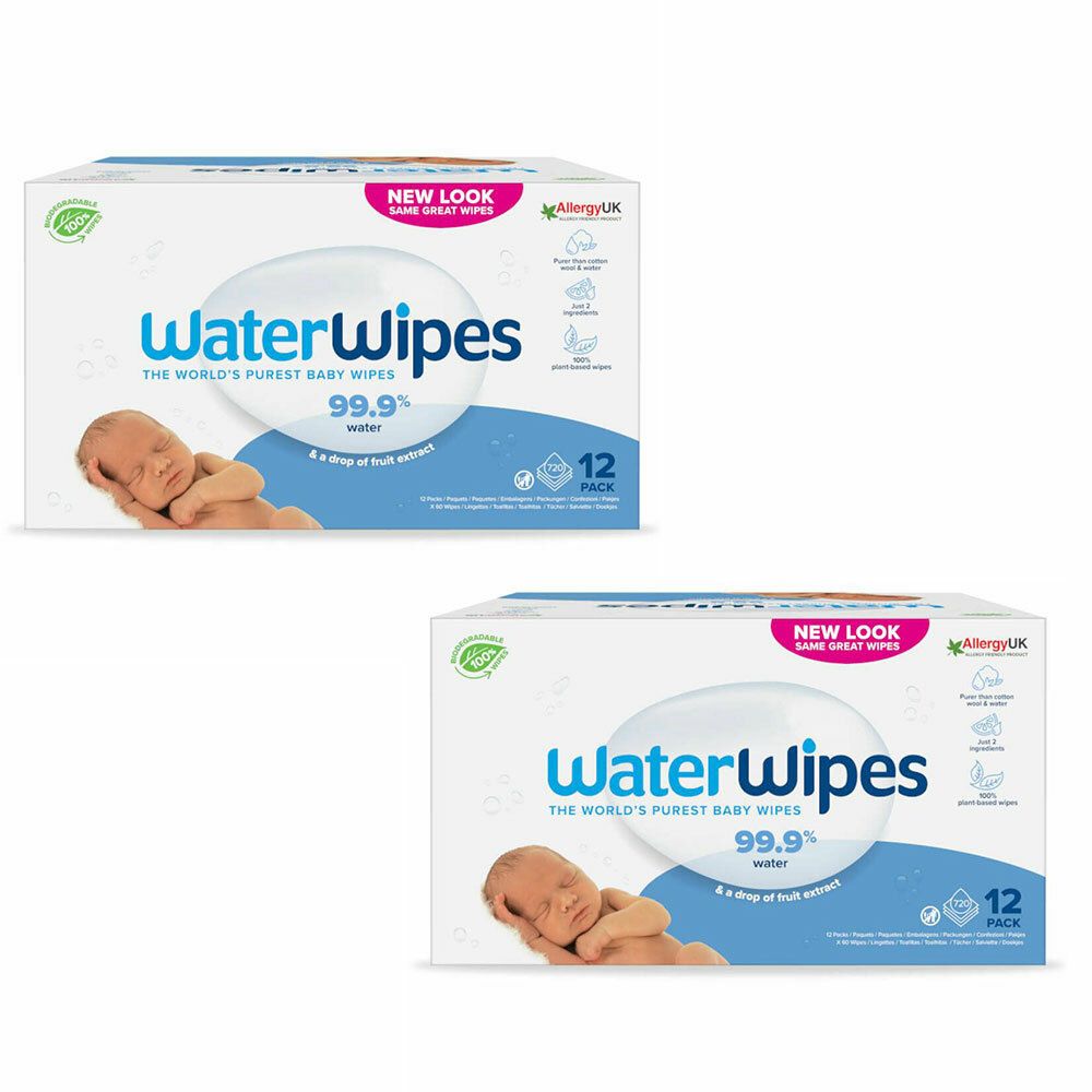 12 x 60 lingettes waterwipes bébé - HEMA