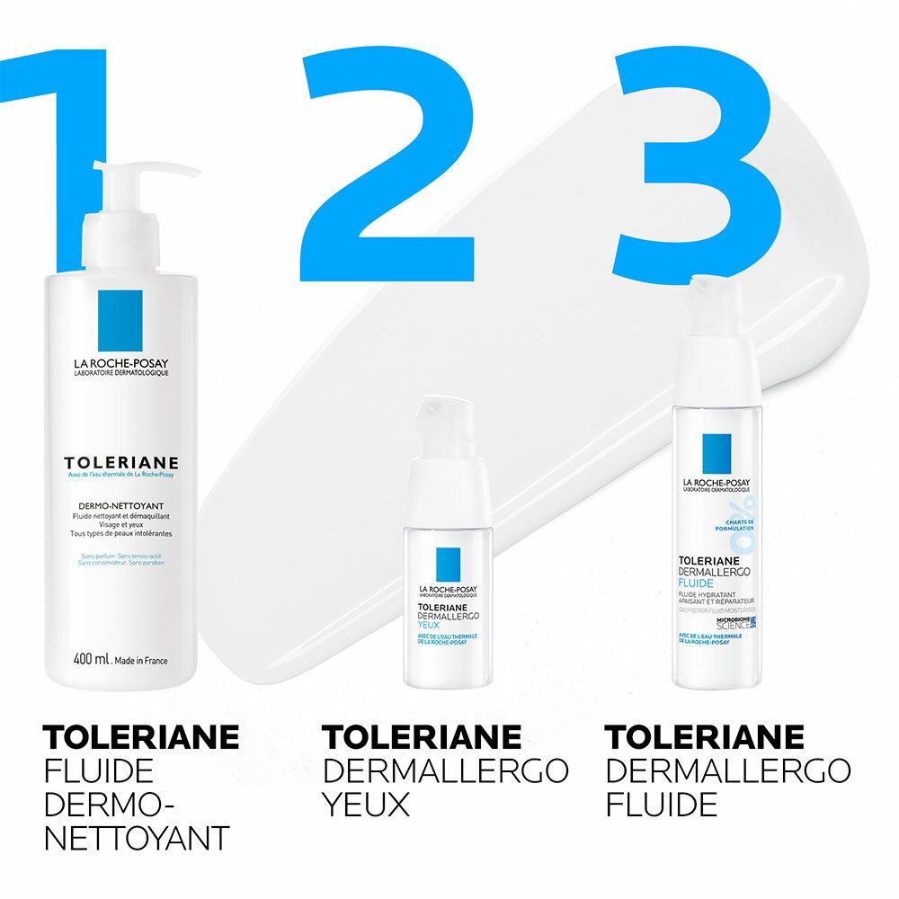 LA ROCHE POSAY TOLERIANE DERMALLERGO FLUIDE + FLUIDE DERMO-NETTOYANT