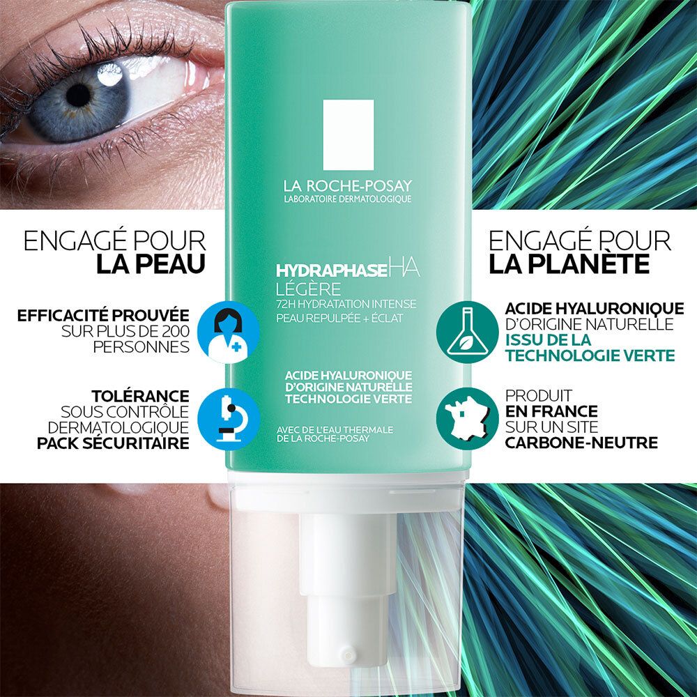 LA ROCHE-POSAY HYDRAPHASE HA LÉGÈRE CRÈME HYDRATANTE VISAGE