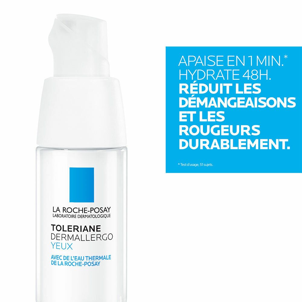 LA ROCHE POSAY TOLERIANE DERMALLERGO YEUX + FLUIDE DERMO-NETTOYANT