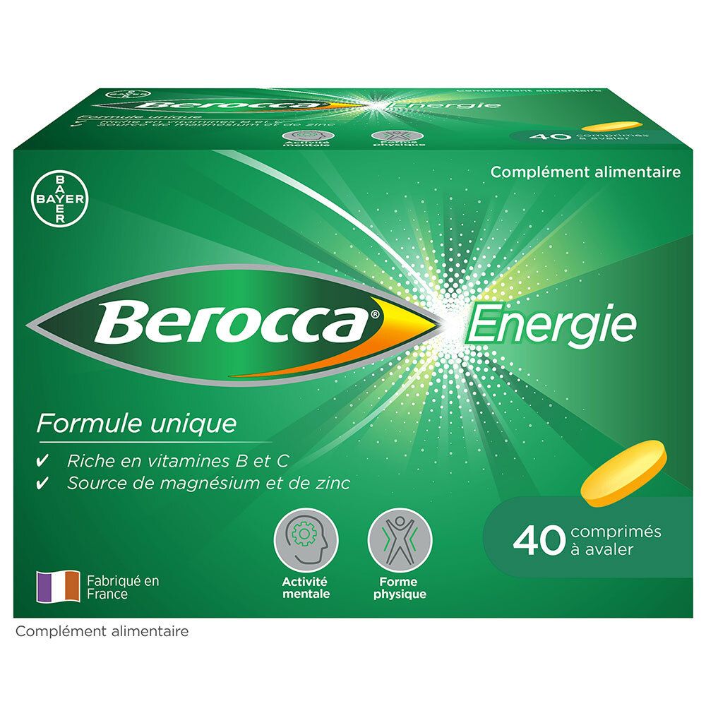 Berocca® Energie Multivitamines et Minéraux aide à réduire la fatigue