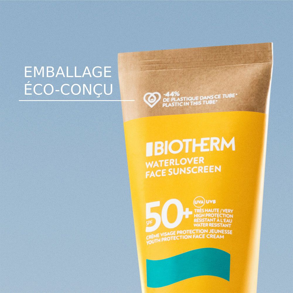 BIOTHERM WATERLOVER Crème Solaire Visage Anti-Âge SPF50+