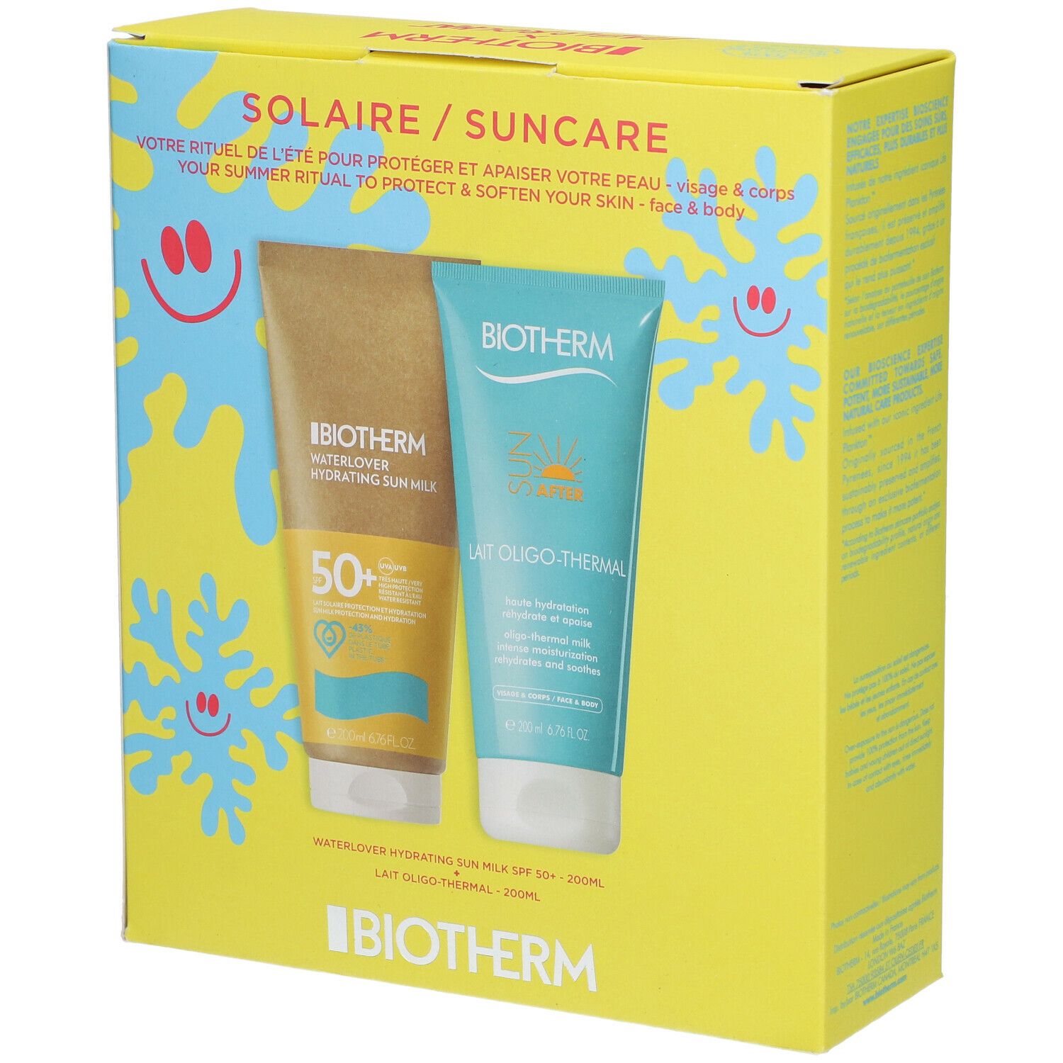 BIOTHERM Coffret Waterlover Lait Solaire Hydratant SPF50+