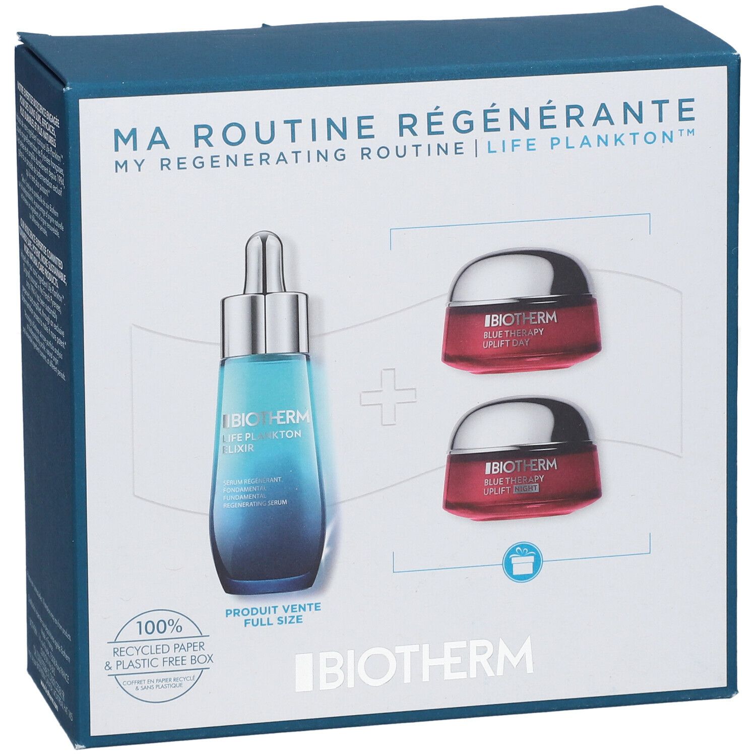 BIOTHERM Coffret Life Plankton Elixir + Blue Therapy Uplift