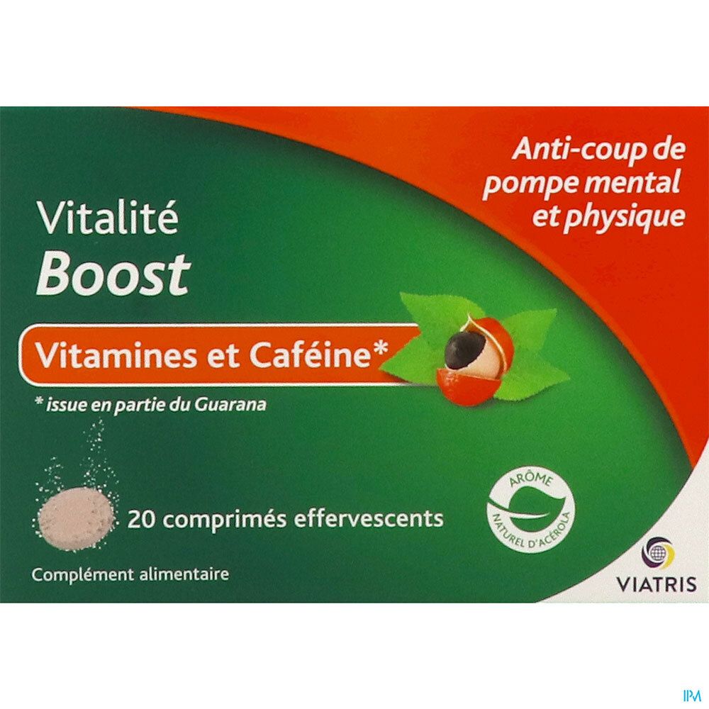 Vitalité Boost 20 Comprimés Effervescents