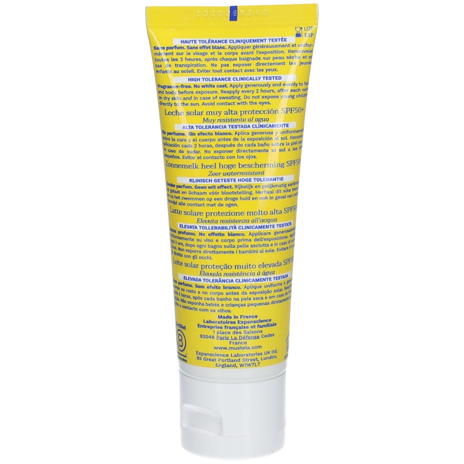 mustela® Lait Solaire Très Haute Protection SPF 50+