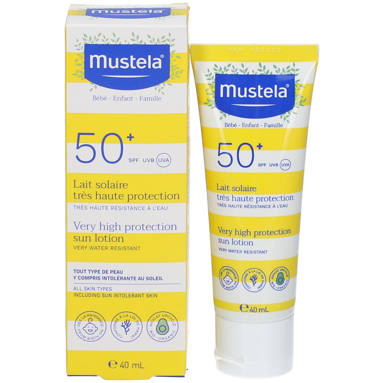 mustela® Lait Solaire Très Haute Protection SPF 50+