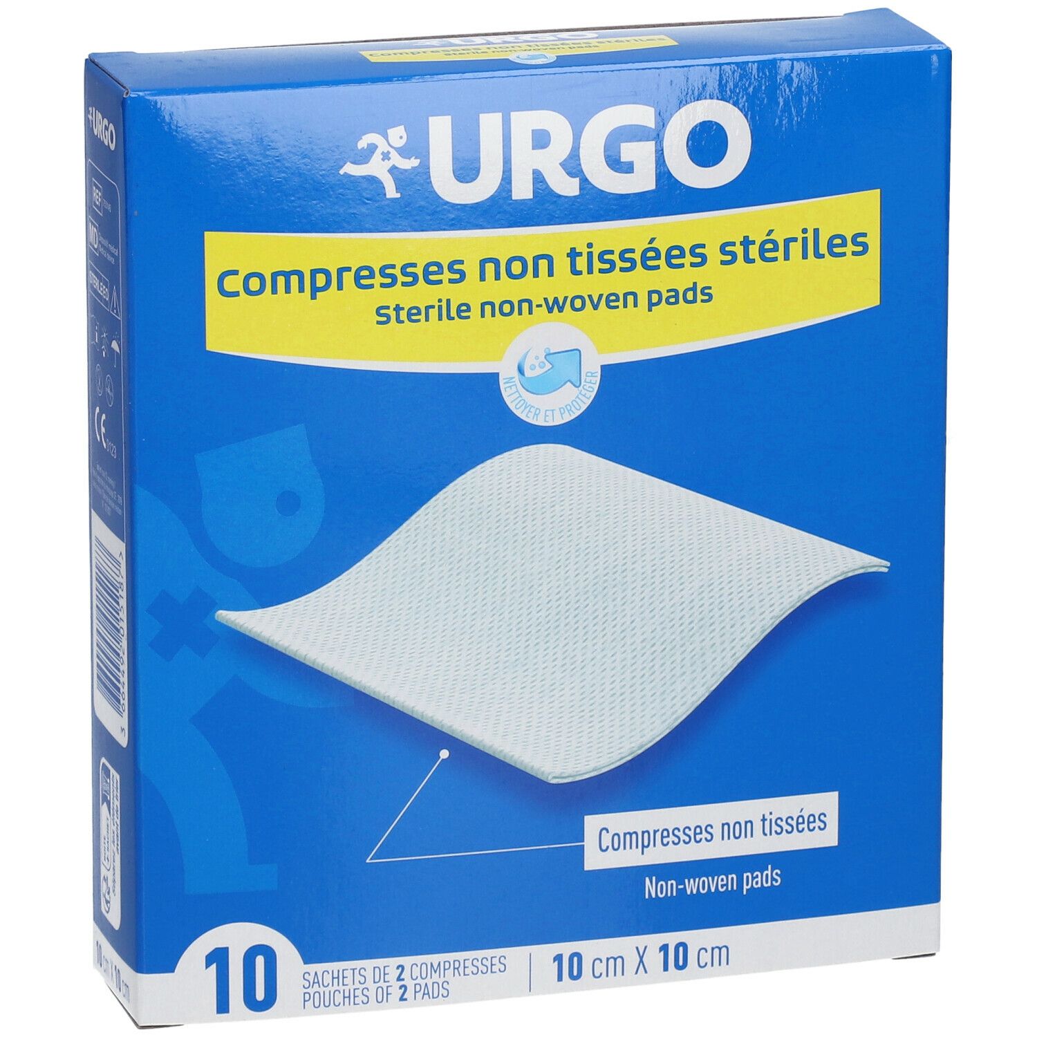 URGO Compresses stériles Non-tissées 10 cm x 10 cm
