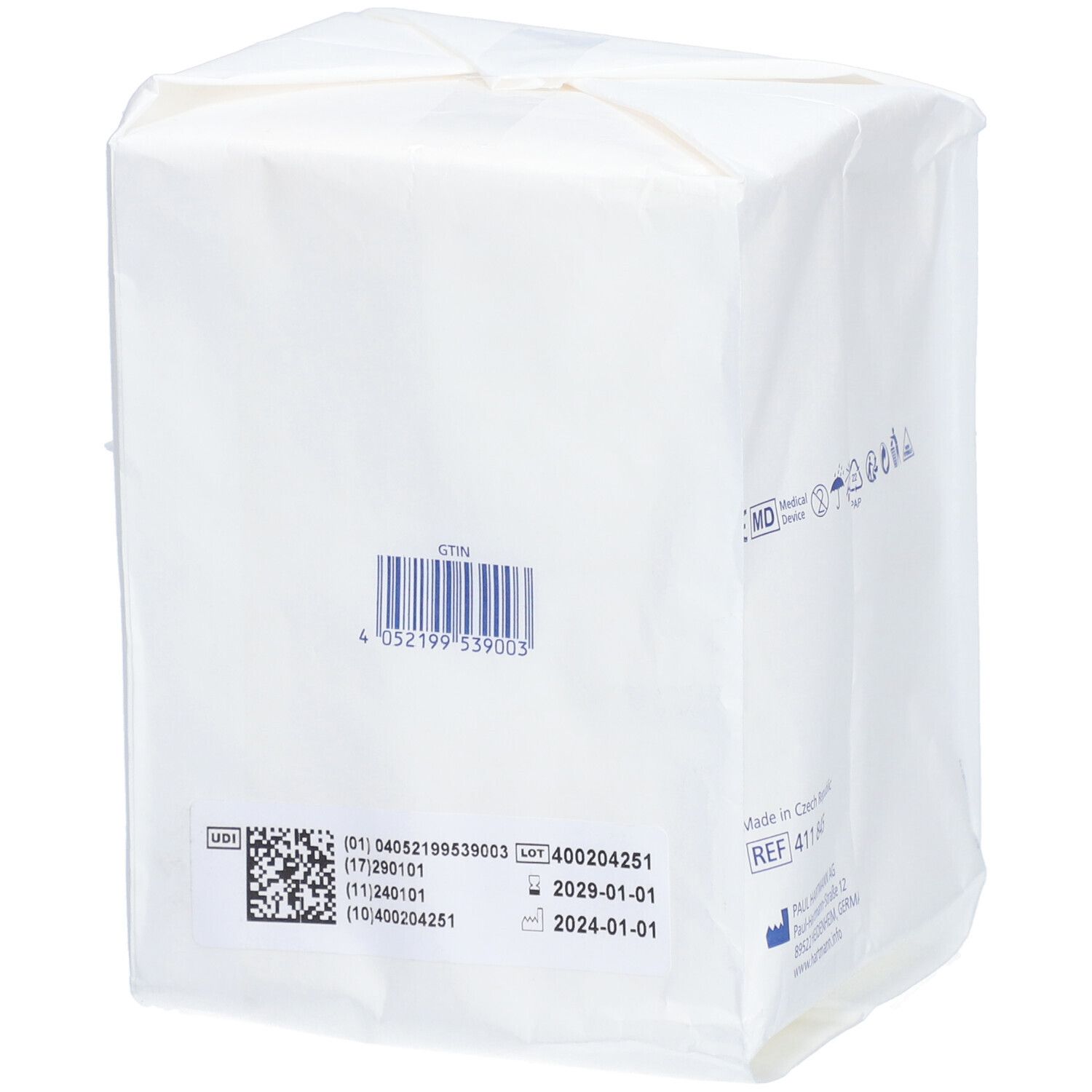 MEDICOMP NON STÉRILE - Compresse en non tissé, non stérile, 40 g. 10 cm x 10 cm (ref. 411