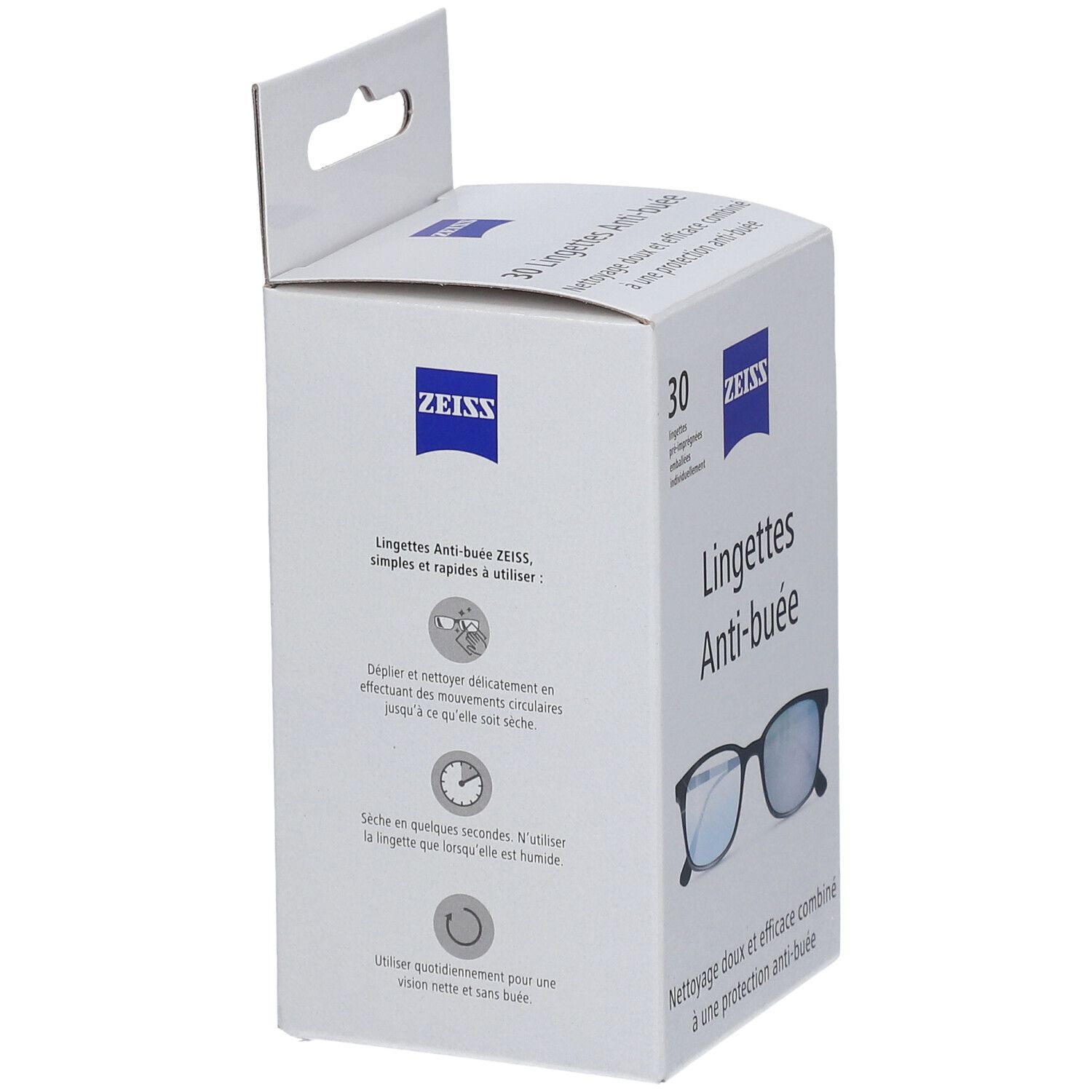 Zeiss Lingettes Nettoyantes Anti-buée 30 Unités