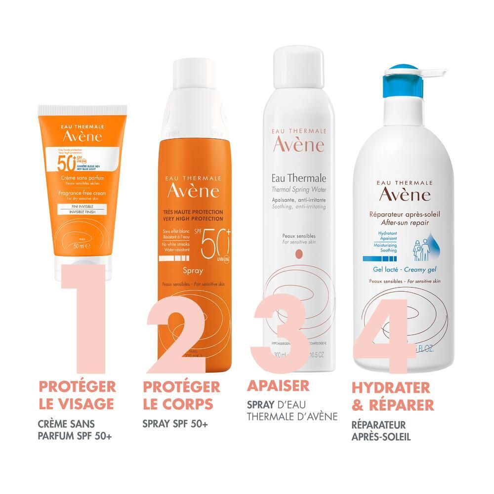 Avène Solaire - Crème Sans Parfum SPF50+ UVB UVA Lumière Bleue HEV