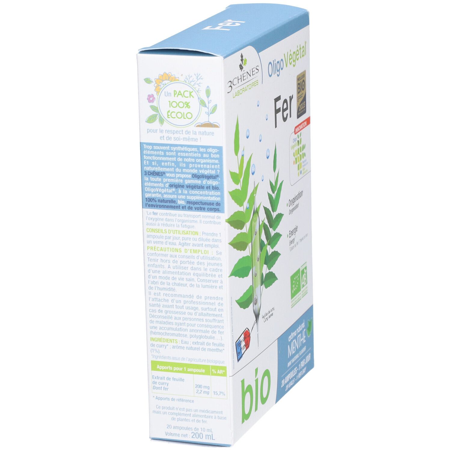 LES 3 CHÊNES Oligo Végétal® Fer bio