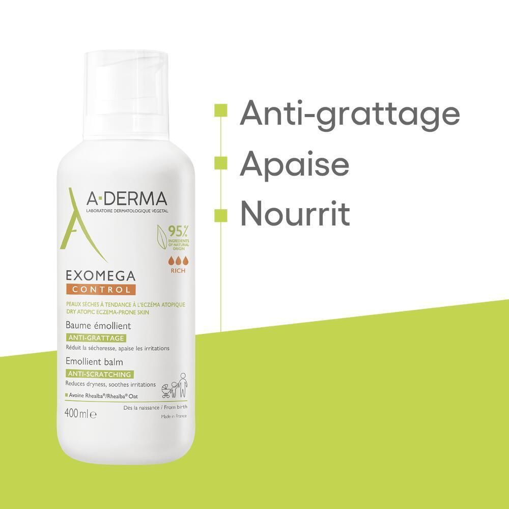 A-DERMA EXOMEGA CONTROL Baume émollient anti-grattage