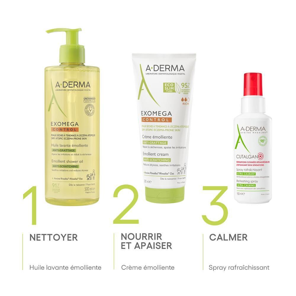 A-DERMA EXOMEGA CONTROL Créme émolliente anti-grattage