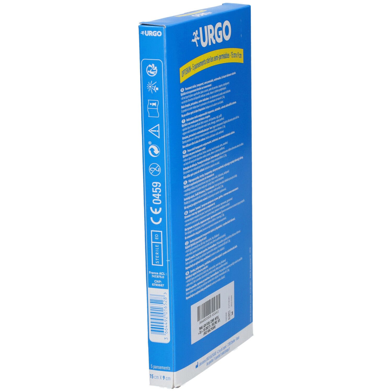 URGO Optiskin Pansement stérile 15 cm x 9 cm