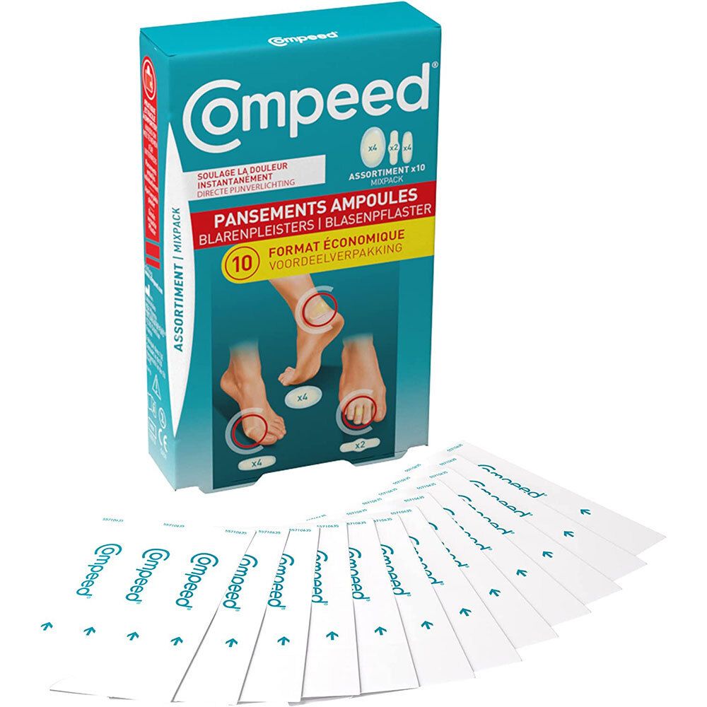 Compeed® - Assortiment Pansements Ampoules x10