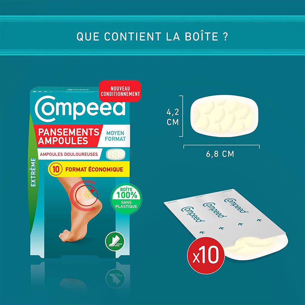 Compeed® - Pansements Ampoules Extrême x10
