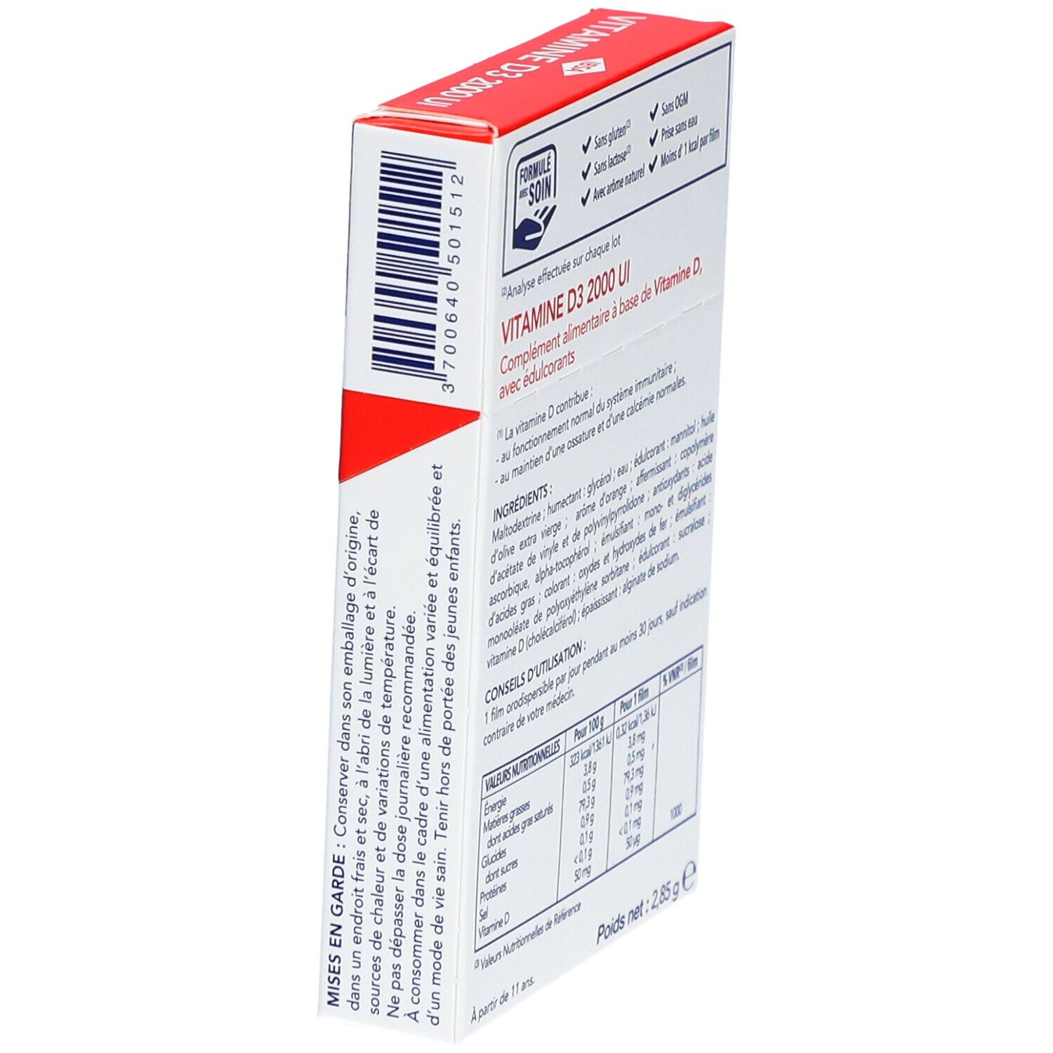 Vitamine D3 2000 UI