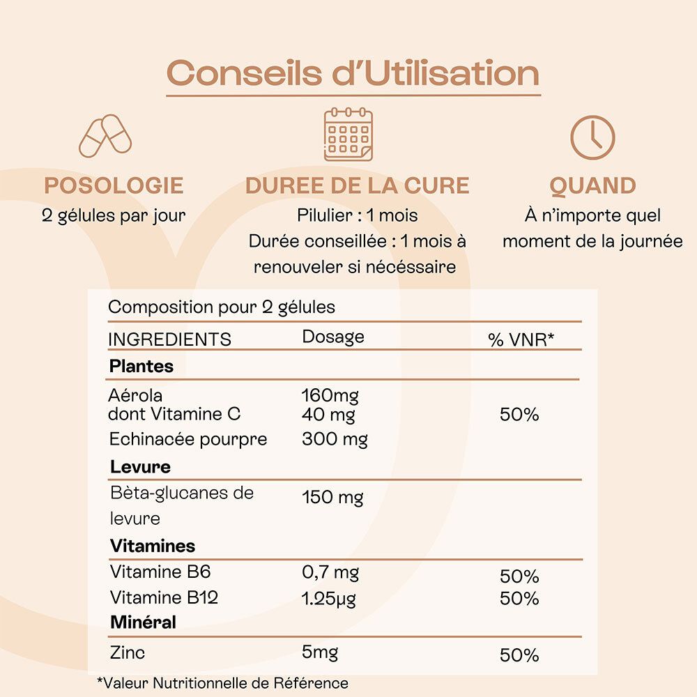 Main tenant le flacon Omum "Mon Coup de Boost Nutricosmétique", 4.5/5 étoiles.