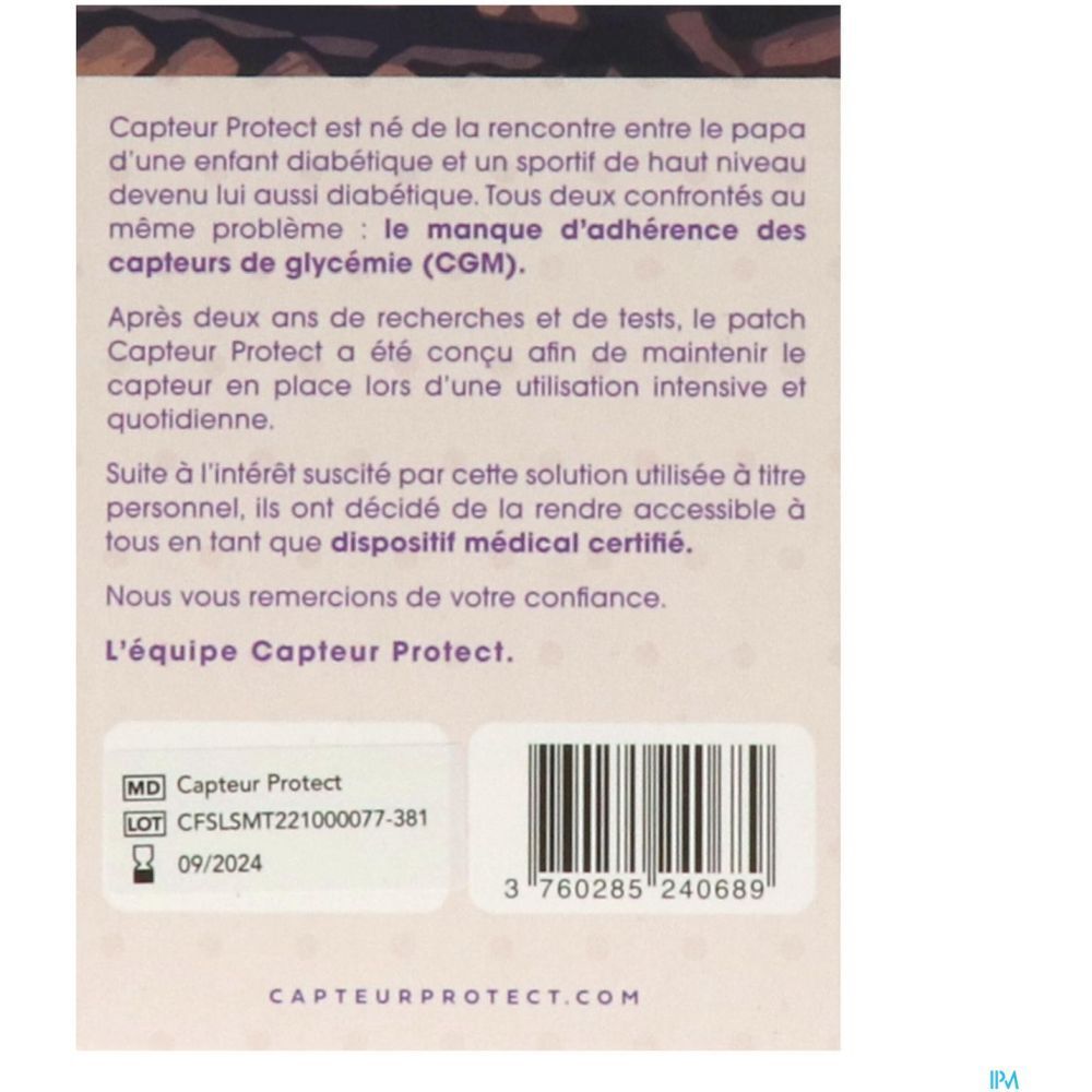 CAPTEUR PROTECT - Patch adhésif capteurs de glycémie Freestyle Libre. tattoo - bt 4