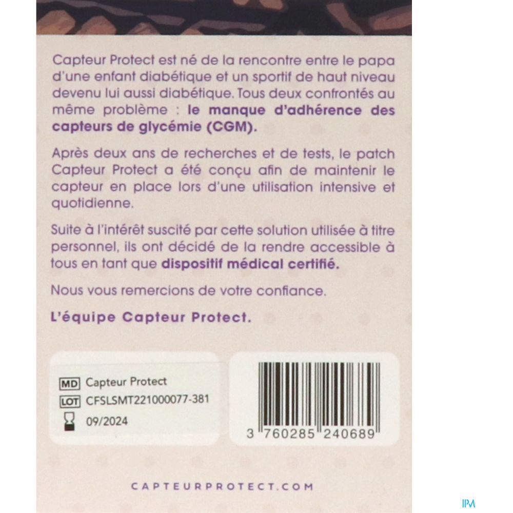 CAPTEUR PROTECT - Patch adhésif capteurs de glycémie Freestyle Libre. tattoo - bt 4