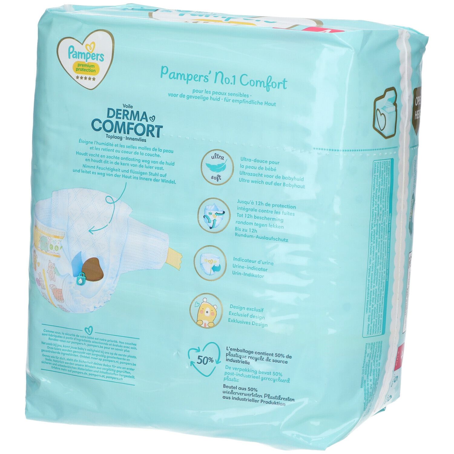 PAMPERS PREMIUM PROTECTION TAILLE 4 9-14 KG (23) - Pharmacodel