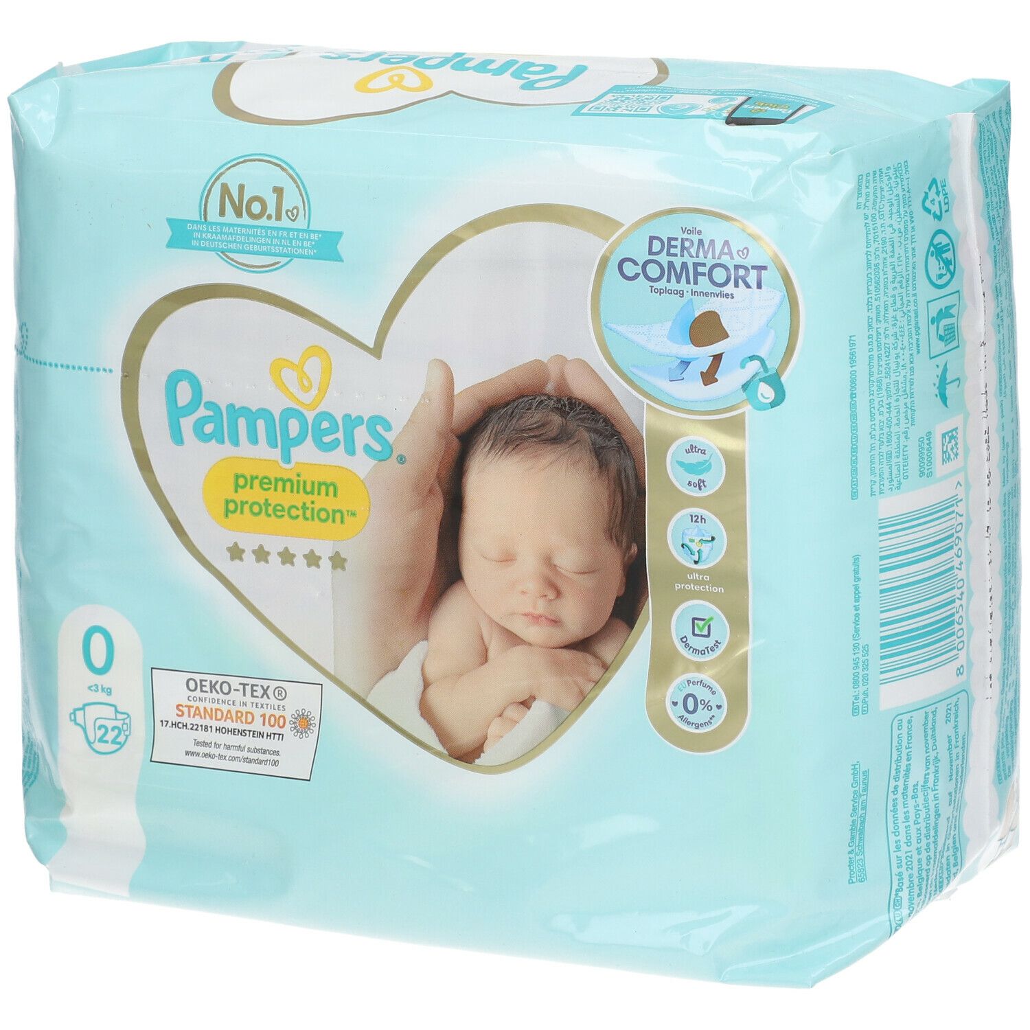Pampers® Premium Protection™ Couche Taille 0, - 3 kg 22 pc(s) - Redcare  Pharmacie
