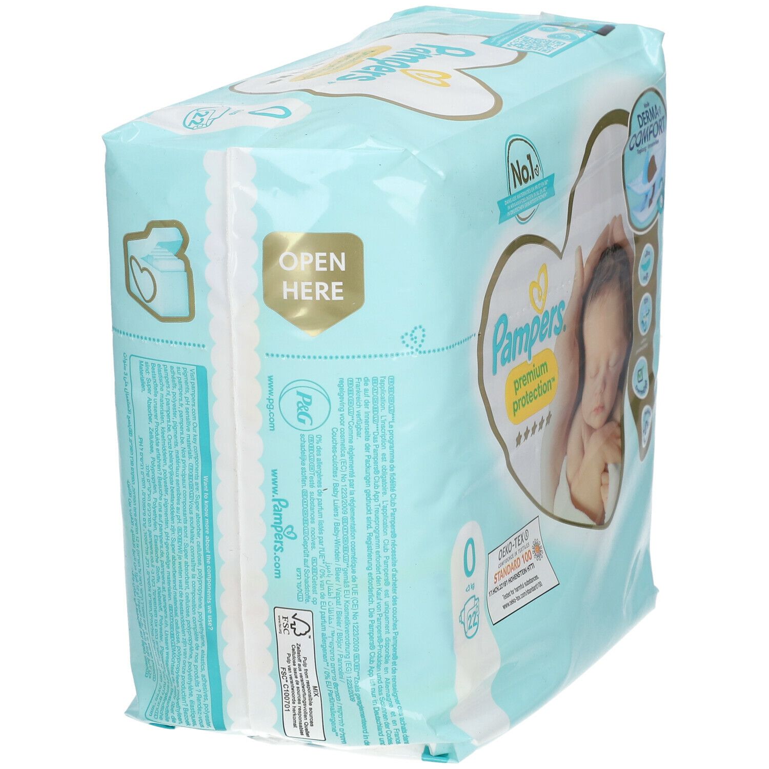 Pampers® Premium Protection™ Couche Taille 0, - 3 kg 22 pc(s