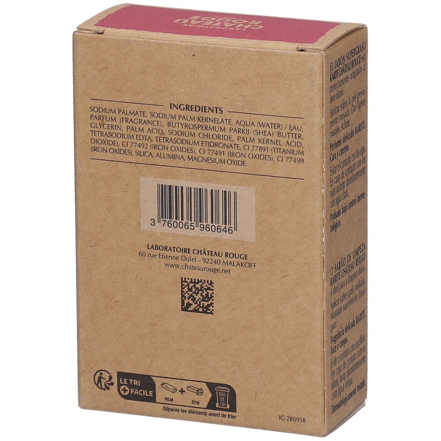 Château Rouge SAVON SURGRAS KARITÉ