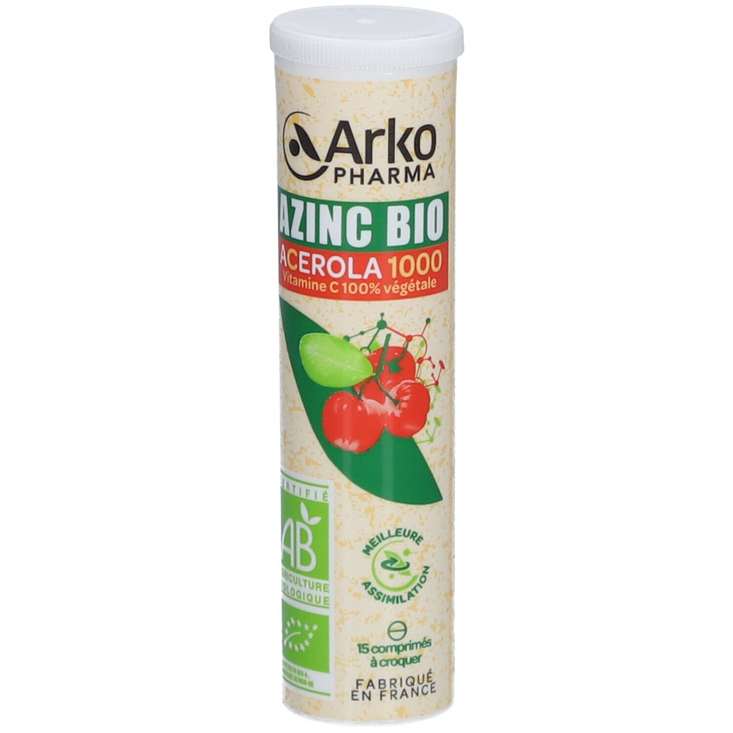 AZINC NATUREL ACERO 1000 BIO C Comprimé à croquer