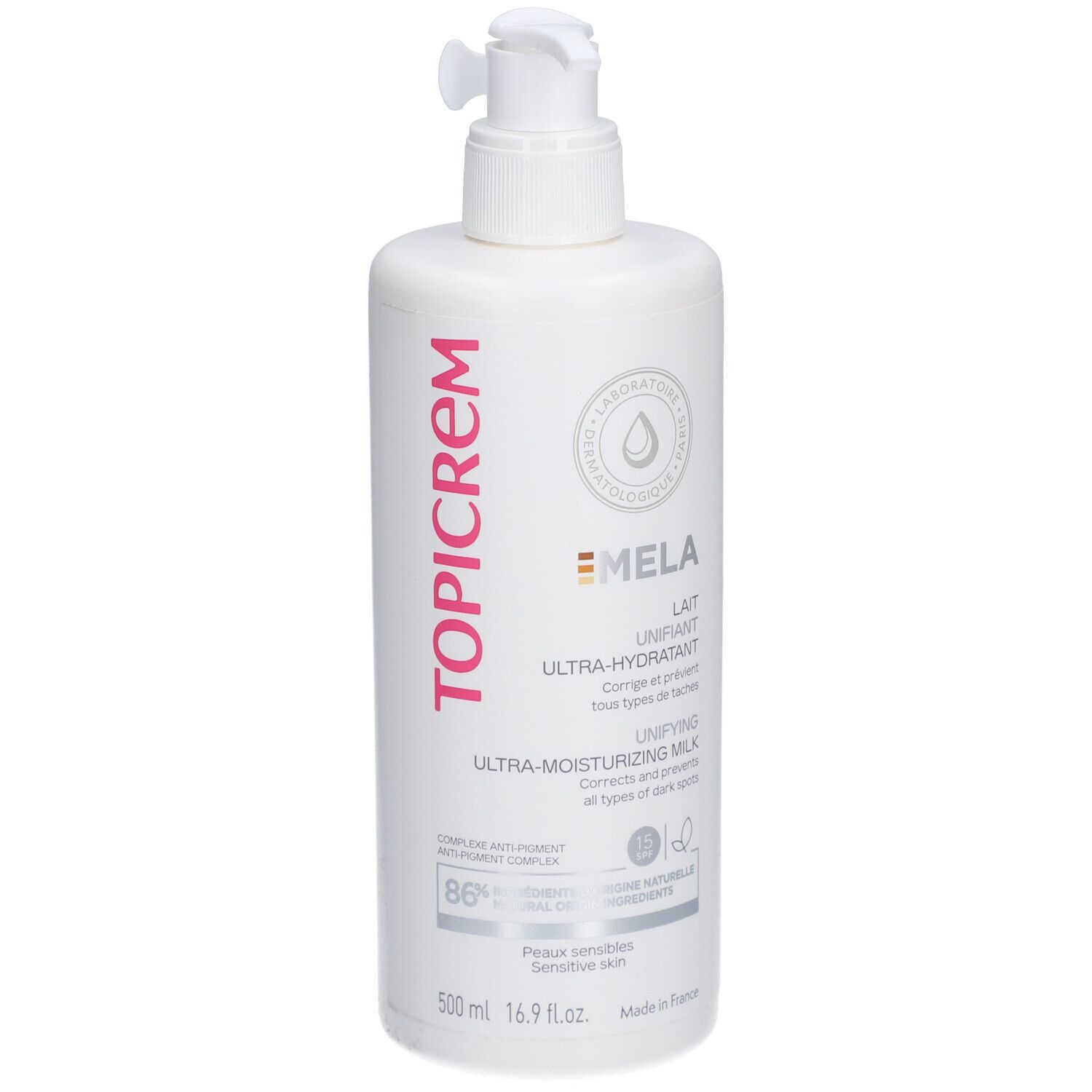 TOPICREM MELA Lait Unifiant Ultra-Hydratant SPF 15