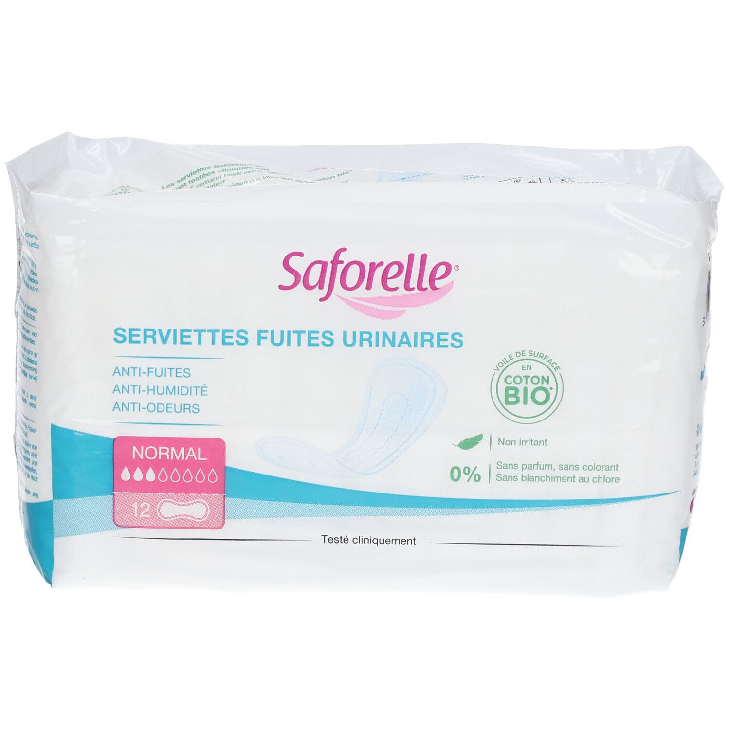 Saforelle® Serviettes Fuites Urinaires BIO Normal