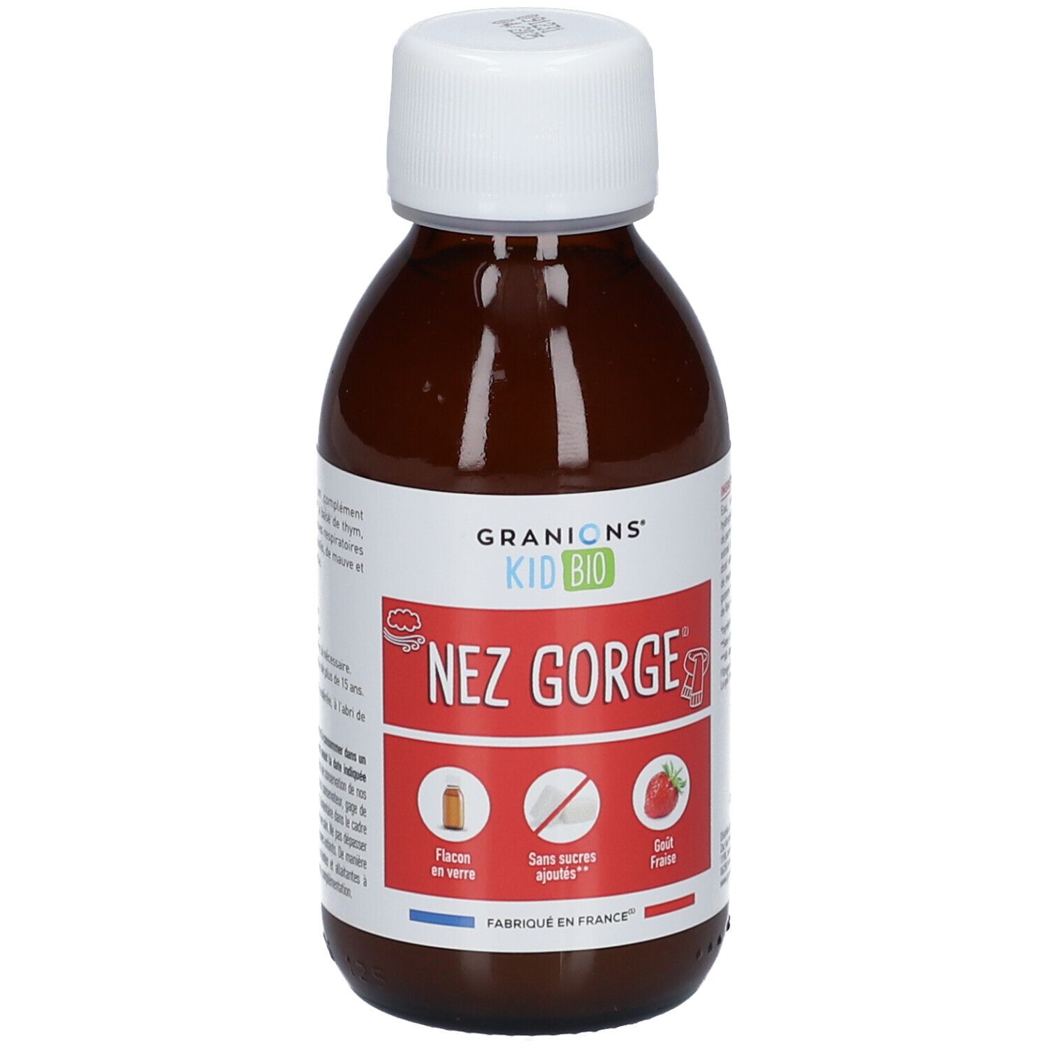 GRANIONS® Kid Bio Nez Gorge - Sirop Aux Plantes Goût Fraise