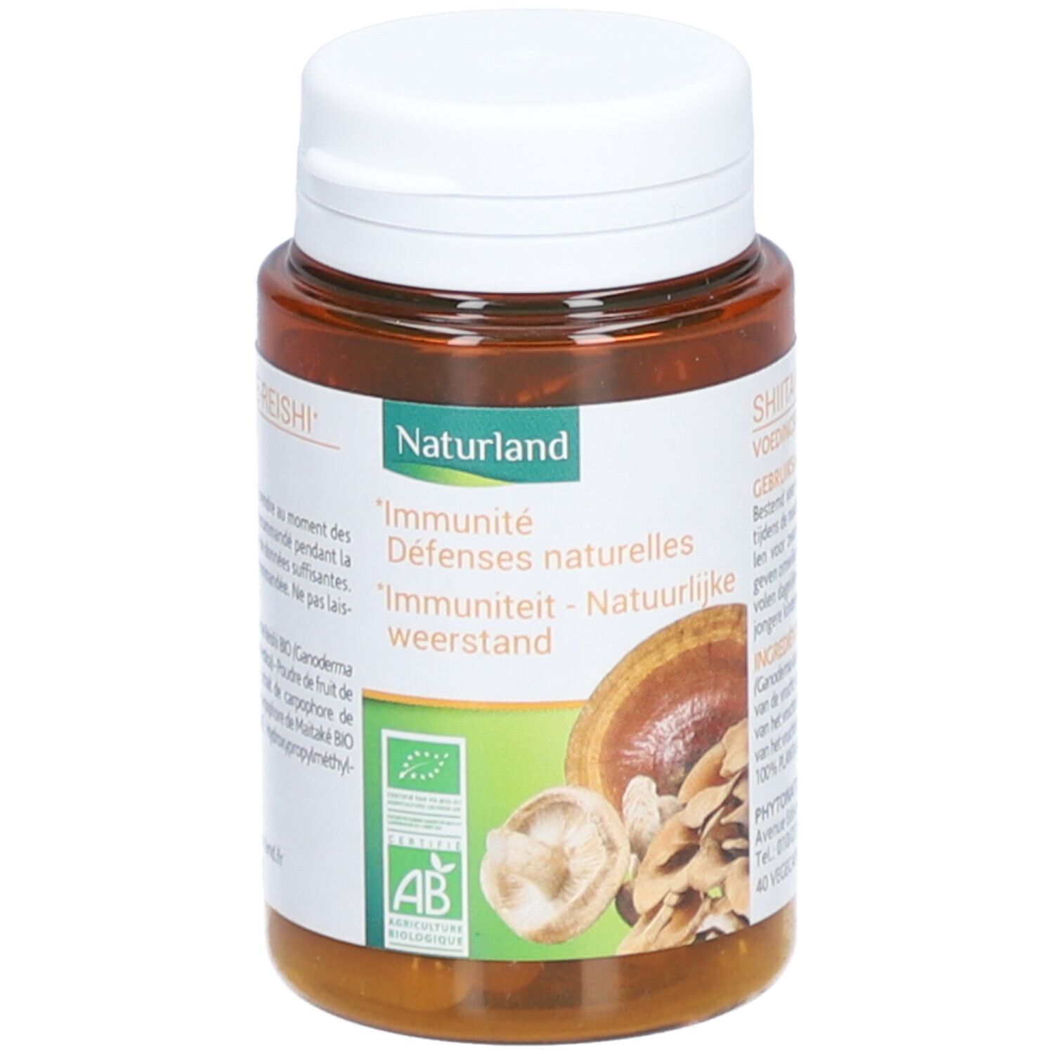 Naturland Shiitaké Maitaké-Reishi* Bio - Végécaps