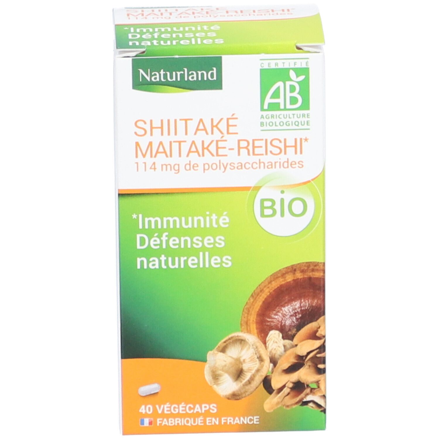 Naturland Shiitaké Maitaké-Reishi* Bio - Végécaps