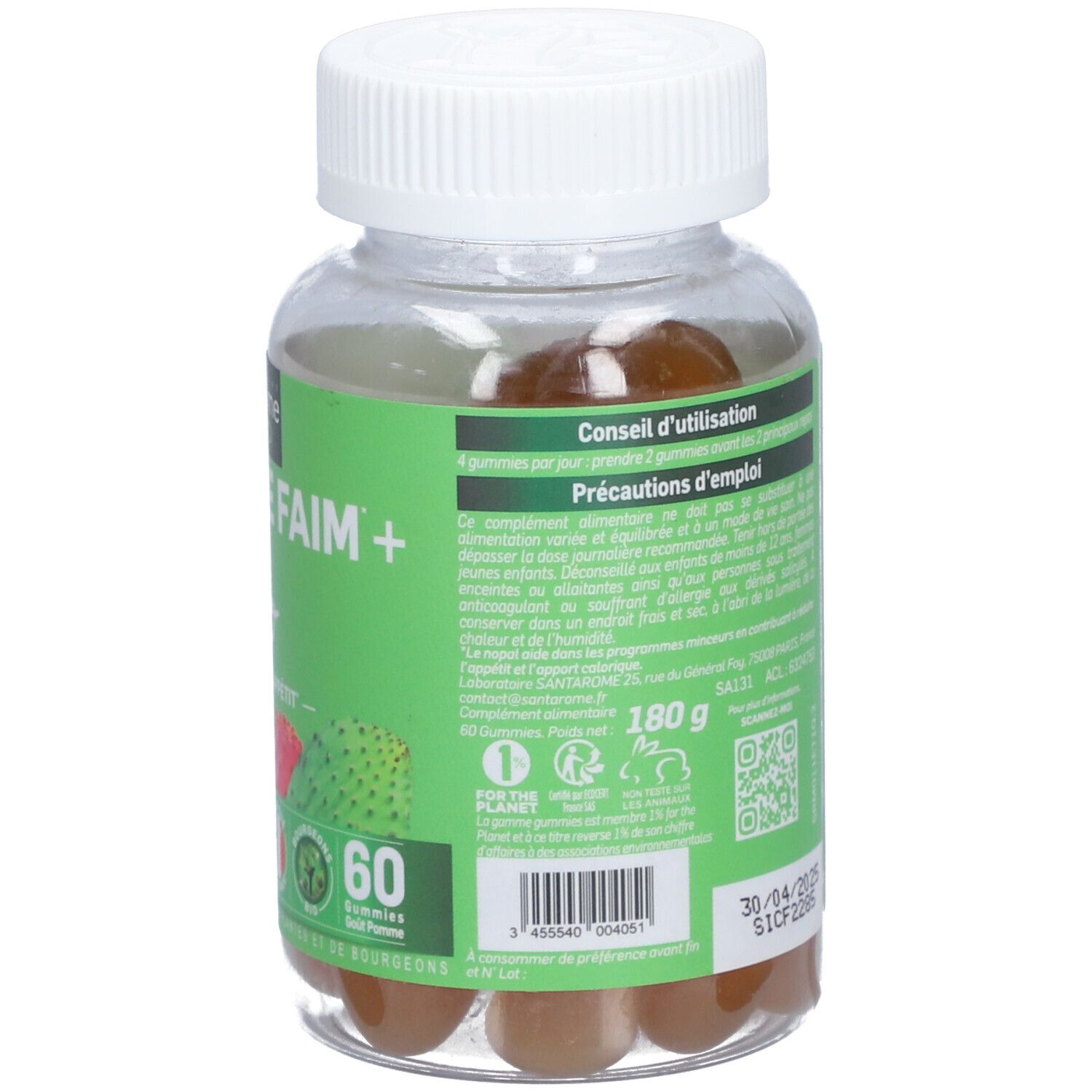 Santarome Mon Coupe Faim + Bio - Goût Pomme