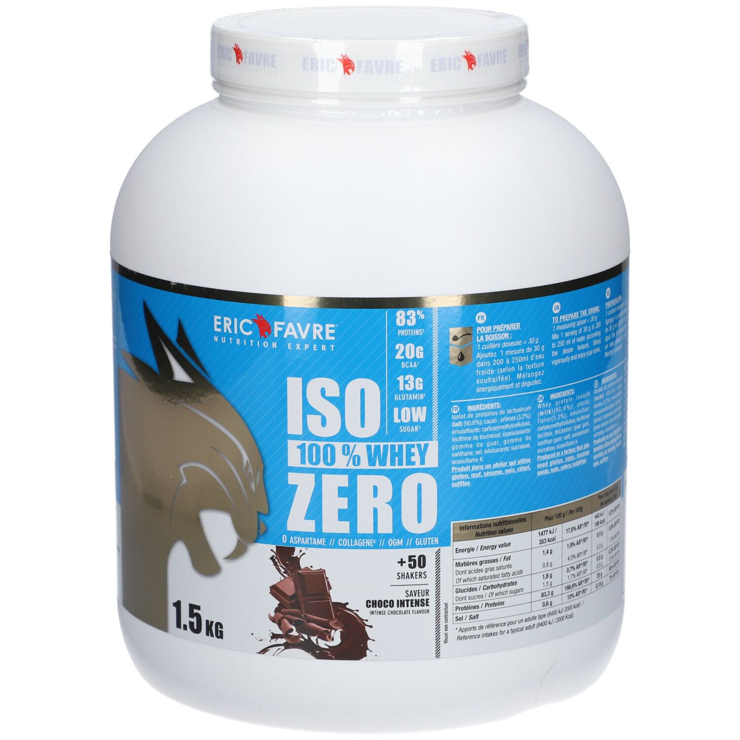 ERIC FAVRE Iso Zero 100% Whey Protéine Choco Intense