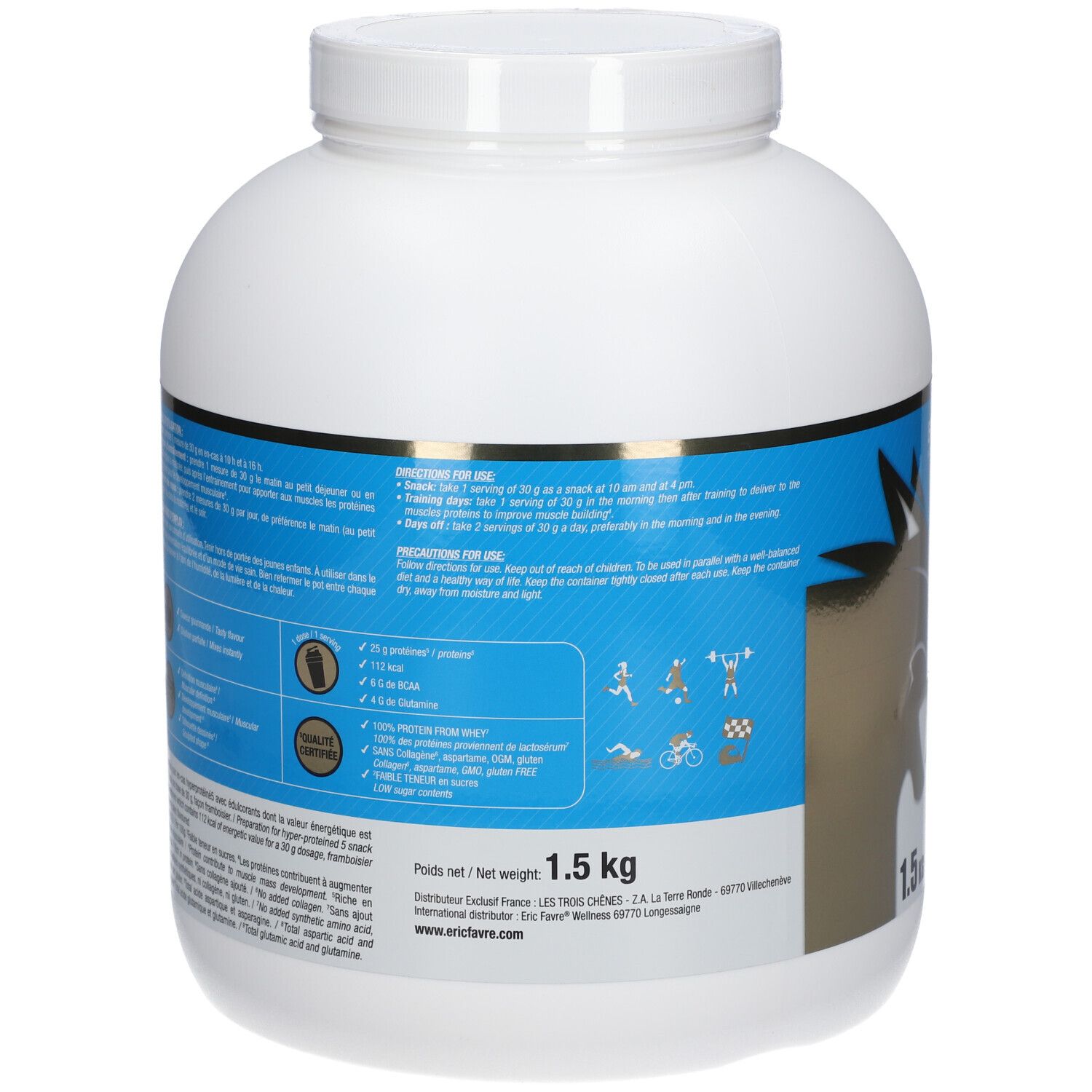 ERIC FAVRE Iso Zero 100% Whey Protéine Saveur Framboisier