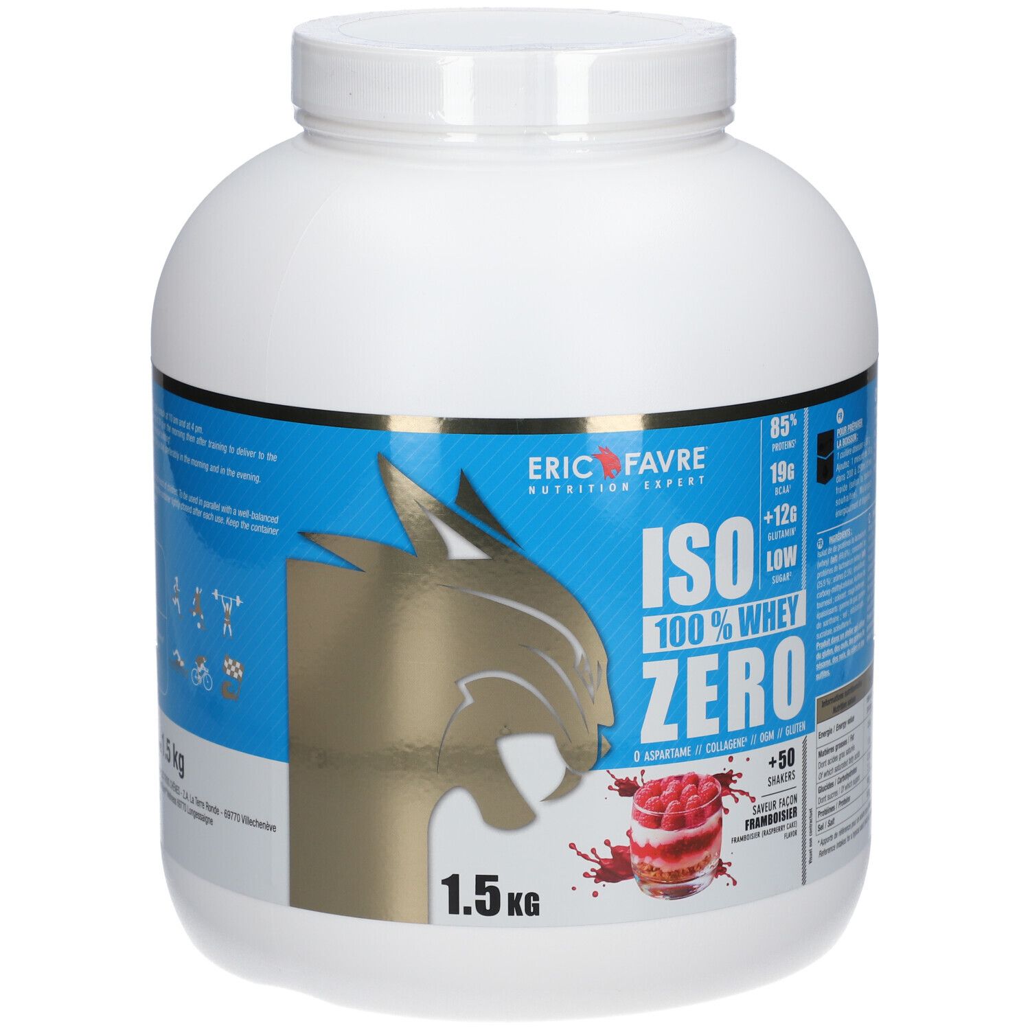 ERIC FAVRE Iso Zero 100% Whey Protéine Saveur Framboisier