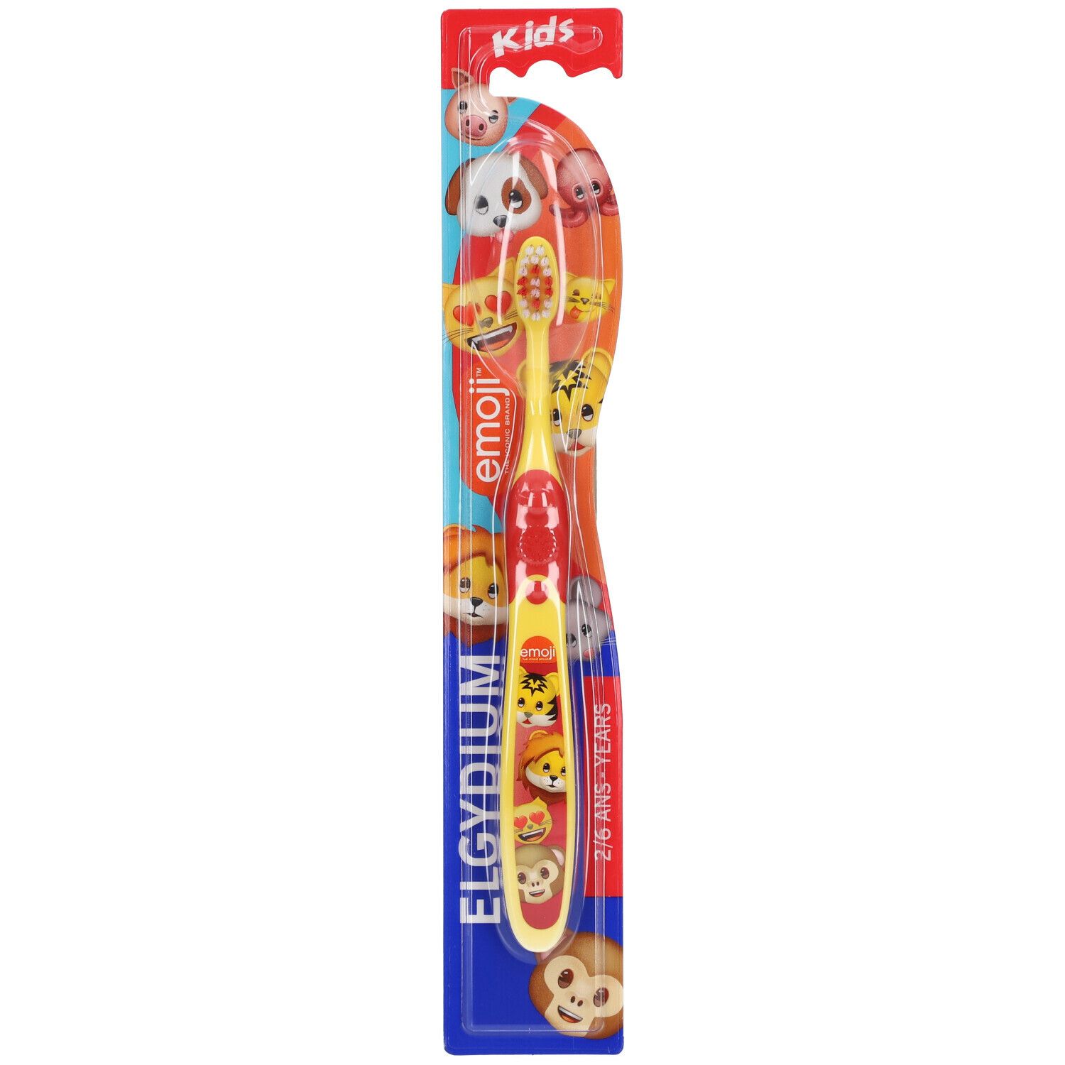 ELGYDIUM Kids Brosse à dents Emoji 2 - 6 ans