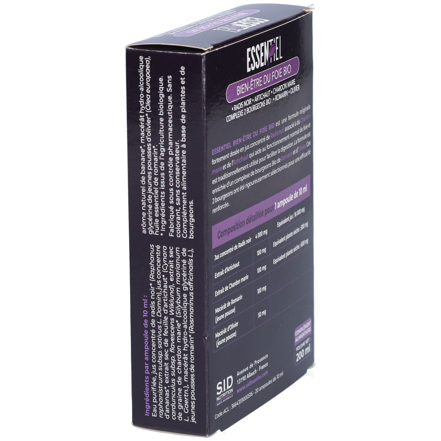 SIDN ESSENTIEL BIENETRE FOIE AMP20