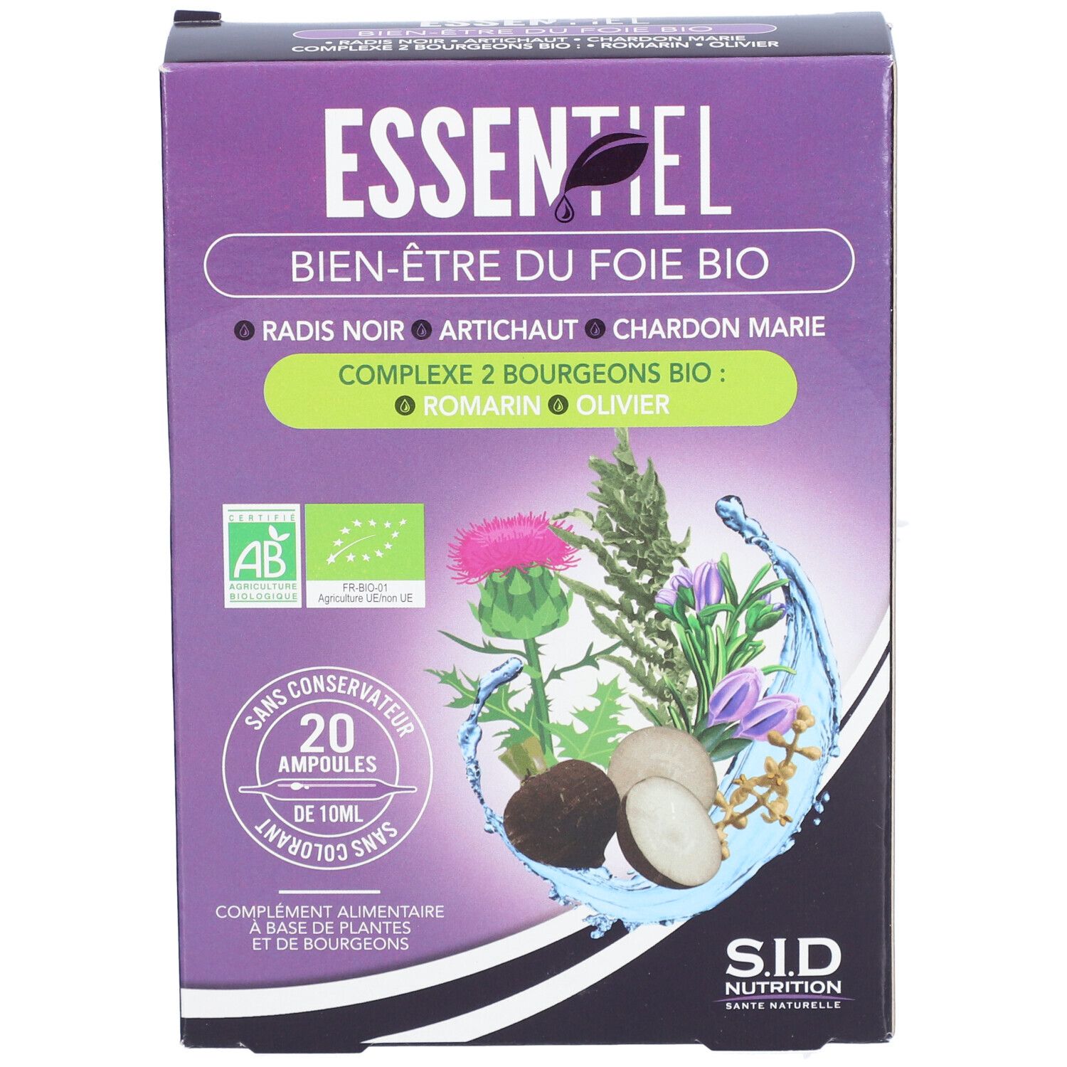SIDN ESSENTIEL BIENETRE FOIE AMP20